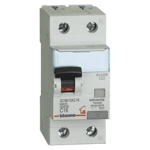 Bticino residual current and circuit breaker 1P+N 4.5KA 16A GC8813AC16