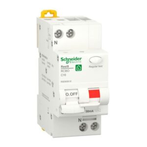 Schneider residual current circuit breaker 16A 1P+N 4.5kA 30mA AC curve C 2M R9D60616
